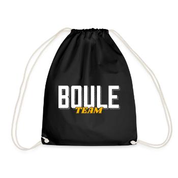 Boule Team Boulekugeln pour Bouler et Pétanque - Sac de sport léger - noir - Devant