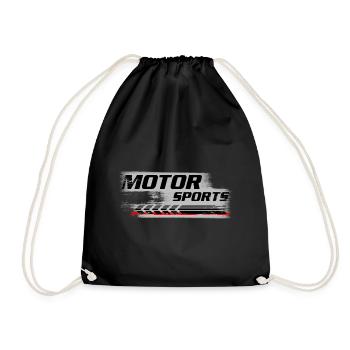 Motor Sports - Turnbeutel - Schwarz - Vorne