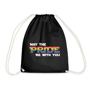 LGBT Pride Month - Möge die Pride mit dir sein - Turnbeutel - Schwarz - Vorne