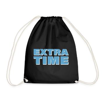 EXTRA TIME - Drawstring Bag - black - Front