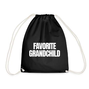 Petit-enfant préféré - Sac de sport léger - noir - Devant