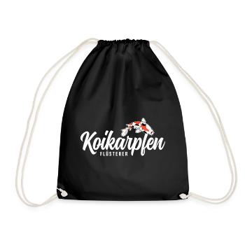 Koikarpfen Flüsterer - Turnbeutel - Schwarz - Vorne