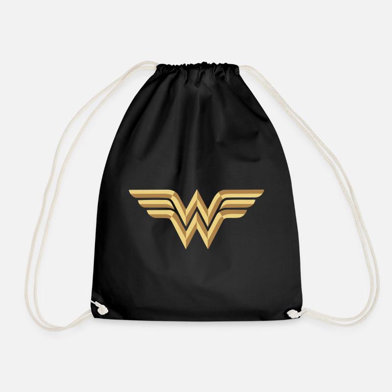 Wonder Woman Logo Vector - Turnbeutel - Schwarz