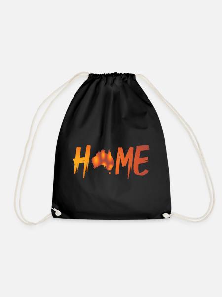 HOME AUSTRALIA - Turnbeutel - Schwarz