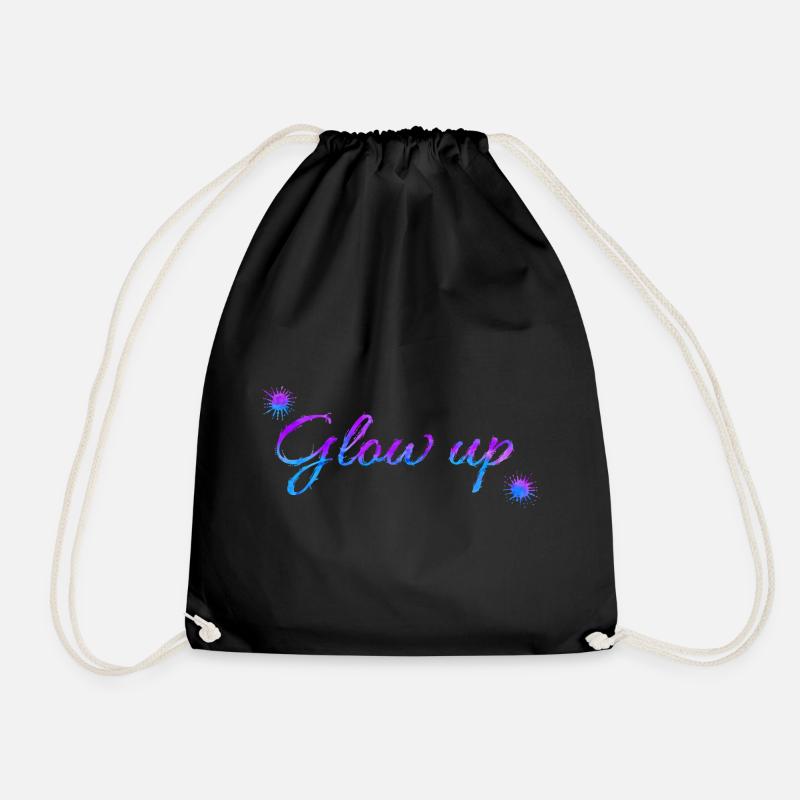 Glow up - Turnbeutel - Schwarz