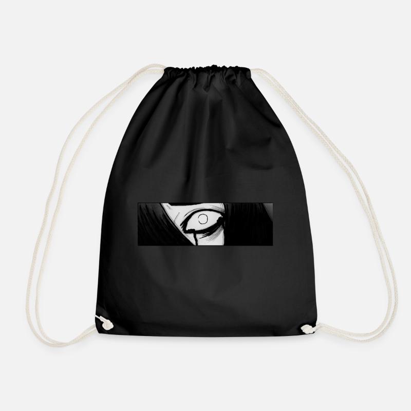 Scared - Drawstring Bag - black