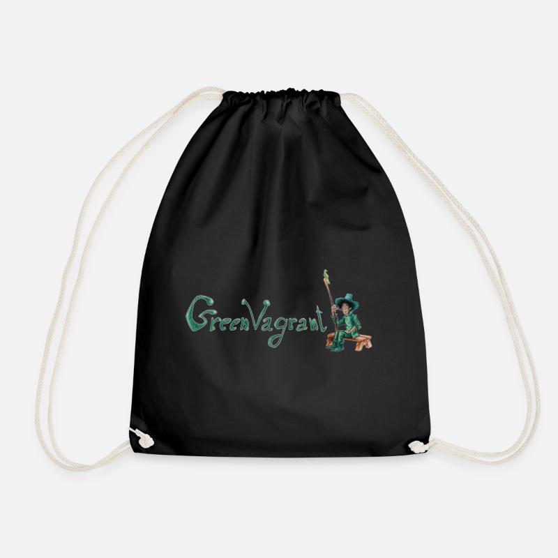 Der grüne Wanderer - Turnbeutel - Schwarz