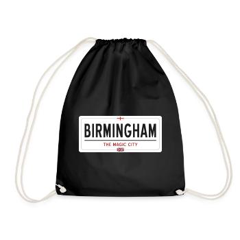 Ortsschild in Birmingham - Turnbeutel - Schwarz - Vorne