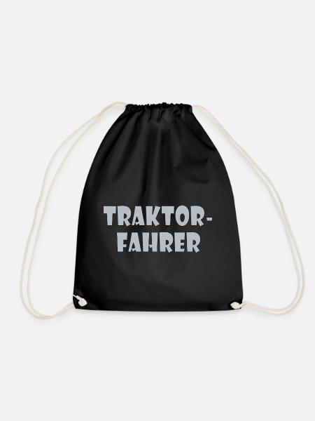 Traktor-Fahrer - Turnbeutel - Schwarz