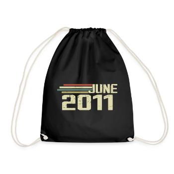 Juin 2011 Anniversaire Juin 2011 Juin 2011 Anniversaire - Sac de sport léger - noir - Devant