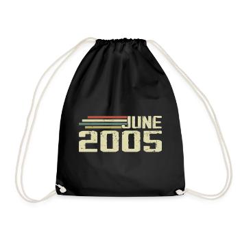 Juin 2005 Anniversaire Juin 2005 Juin 2005 Anniversaire - Sac de sport léger - noir - Devant