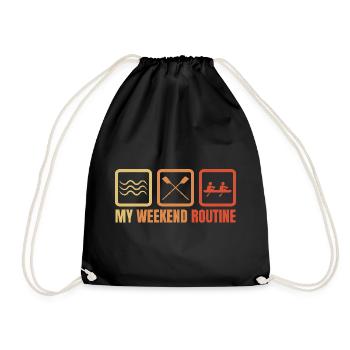 Routine du week-end de rameur - Sac de sport léger - noir - Devant