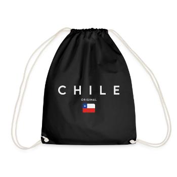 Drapeau du Chili, fierté chilienne - Sac de sport léger - noir - Devant