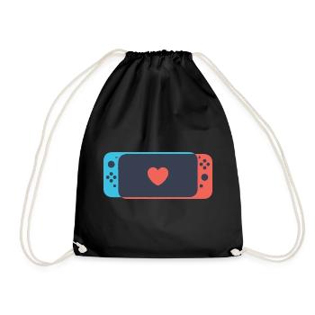 Switch Love - Drawstring Bag - black - Front