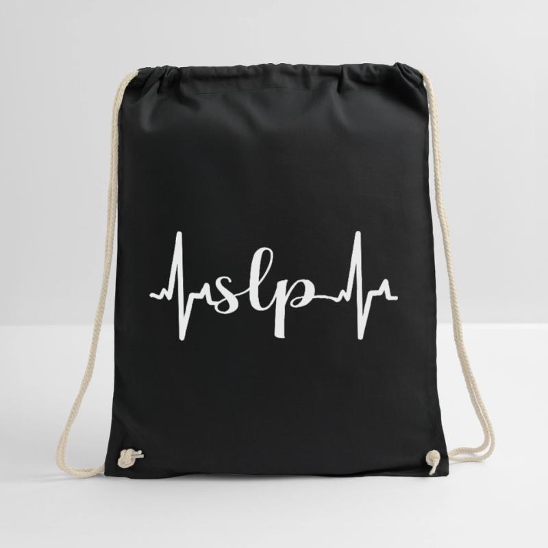 SLP Speech Language Pathologist Speechie Drawstring Bag