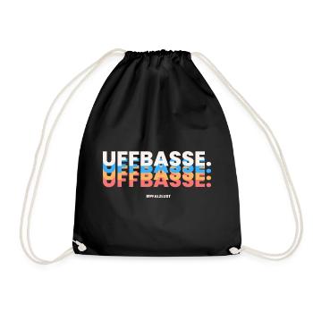 Pfalzlust Uffbasse - Turnbeutel - Schwarz - Vorne