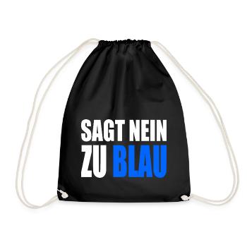 Dites non au bleu - Sac de sport léger - noir - Devant