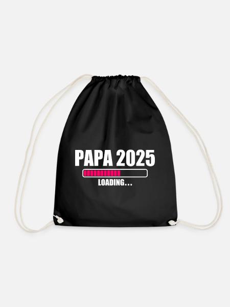 Papa 2025 - Turnbeutel - Schwarz