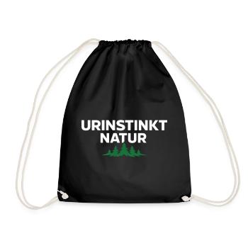 Instinct primordial Nature – Déclaration forte de la nature - Sac de sport léger - noir - Devant