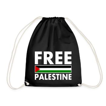 Free palestine - Sac de sport léger - noir - Devant