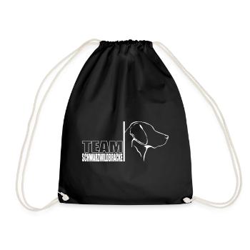 TEAM Schwarzwildbracke Hunde Hund Wilsigns - Turnbeutel - Schwarz - Vorne
