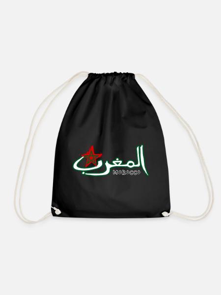 Maroc en Arabe - Sac de sport léger - noir