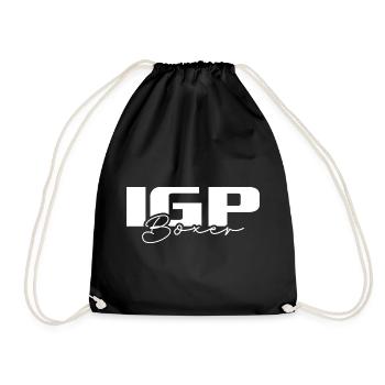 IGP BOXER Wilsigns Hundesport Hunde Hund Geschenke - Turnbeutel - Schwarz - Vorne