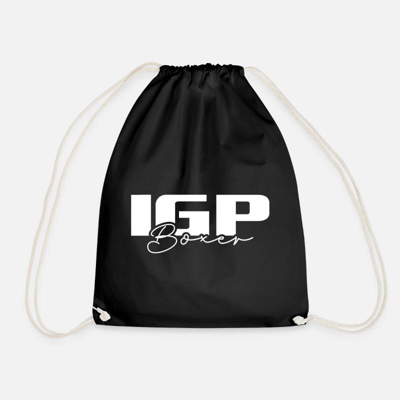 IGP BOXER Wilsigns Hundesport Hunde Hund Geschenke - Turnbeutel - Schwarz