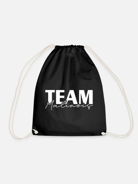 TEAM MALINOIS Wilsigns IGP Hundesport Hunde - Turnbeutel - Schwarz