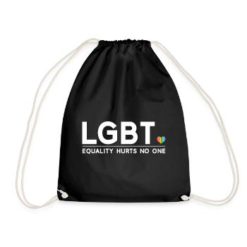 Pride Month - Equality Hurts No One - Drawstring Bag - black - Front