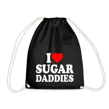 i love sugar daddies - Turnbeutel - Schwarz - Vorne