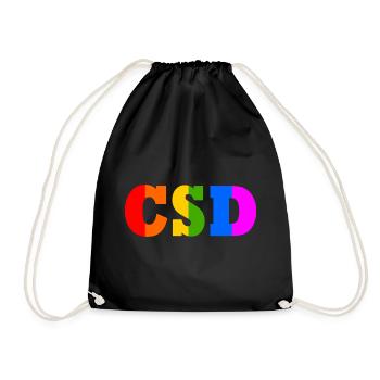 Csd - Drawstring Bag - black - Front