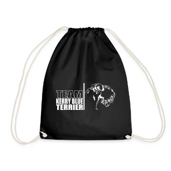 TEAM Kerry Blue Terrier Hunde Hund Wilsigns - Turnbeutel - Schwarz - Vorne
