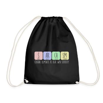 Éléments centraux pour faire face à la bêtise - Sac de sport léger - noir - Devant