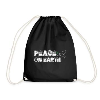 Paix sur Terre | avec Bird - Sac de sport léger - noir - Devant