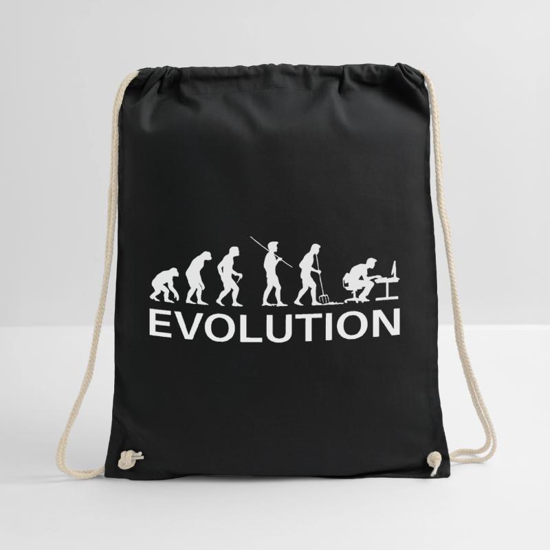 Programmierer Evolution Informatiker Entwickler Turnbeutel