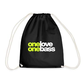One Love One Bass - Turnbeutel - Schwarz - Vorne