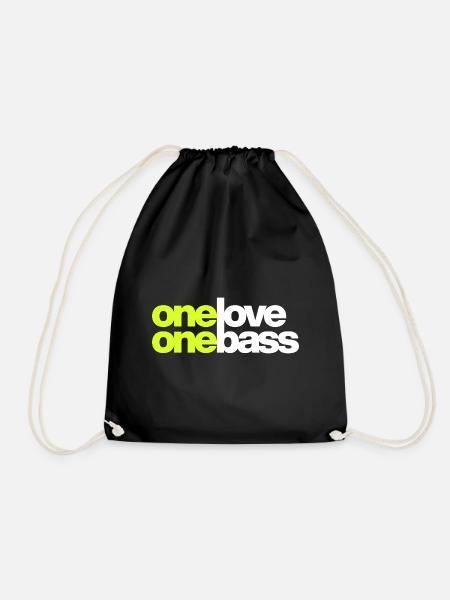 One Love One Bass - Turnbeutel - Schwarz