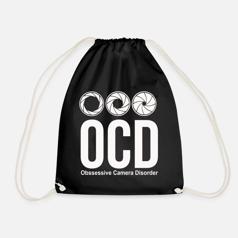 ocd photographer funny - Turnbeutel - Schwarz