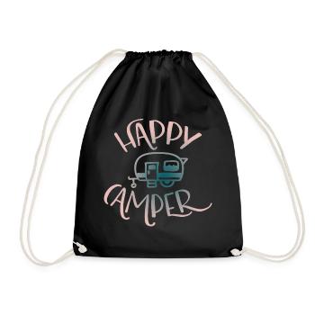 CAMPING-CAR HEUREUX - Sac de sport léger - noir - Devant