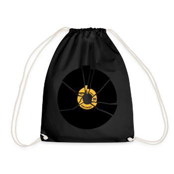 record vinyl - Sac de sport léger - noir - Devant