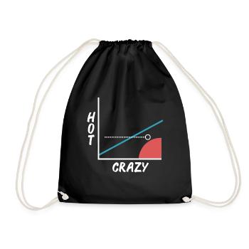 Crazy Hot Skala - Grafik - Graph - Barny - Turnbeutel - Schwarz - Vorne