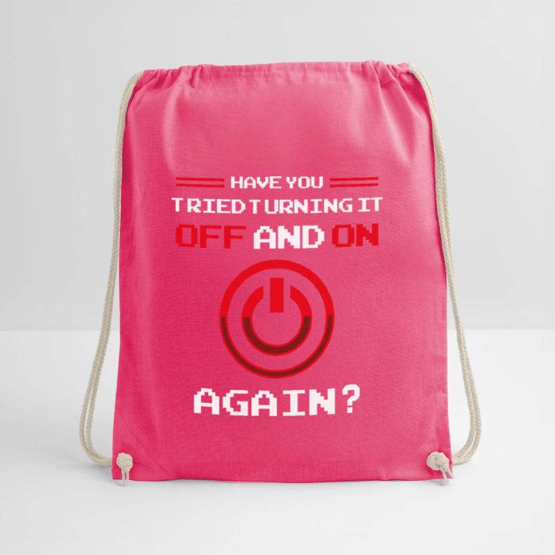 Computer Help Desk Technology Support Help Checklist Drawstring Bag