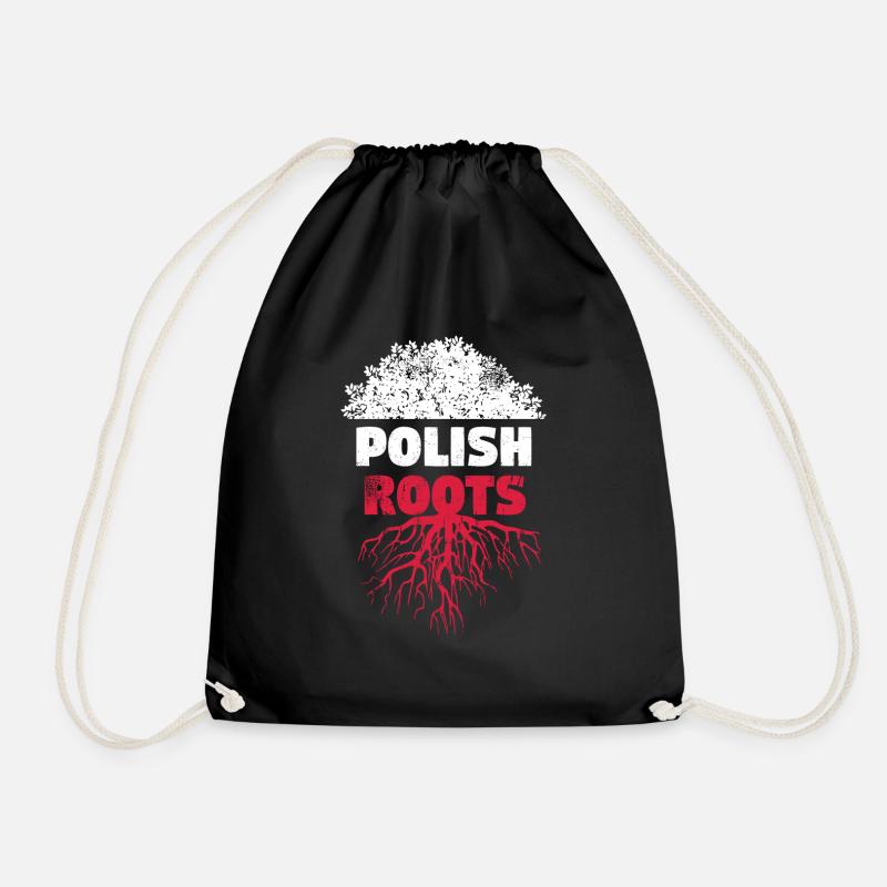 Polen Wurzeln Zerkratzt - Turnbeutel - Schwarz