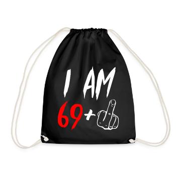 Doigt du milieu 70e anniversaire - Sac de sport léger - noir - Devant