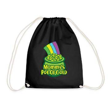 Or St. Patricks Cadeau De La Saint Maman Maman Maman - Sac de sport léger - noir - Devant
