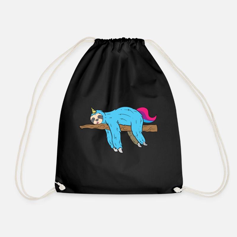 Sloth Sloth Gift Sloth Chill Chill - Drawstring Bag - black