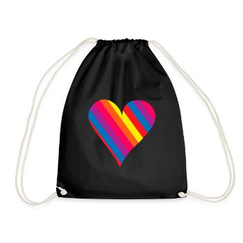 Fierté gai - Sac de sport léger - noir - Devant