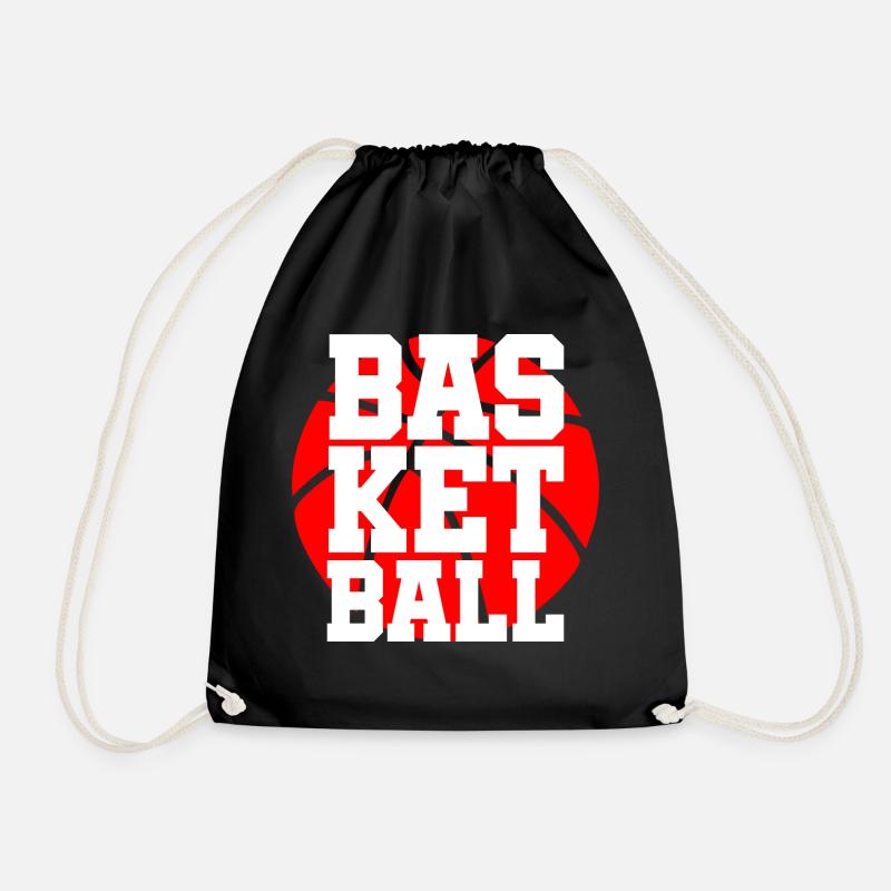 Basketball Ball Slam Dunk Rebound Geschenk - Turnbeutel - Schwarz
