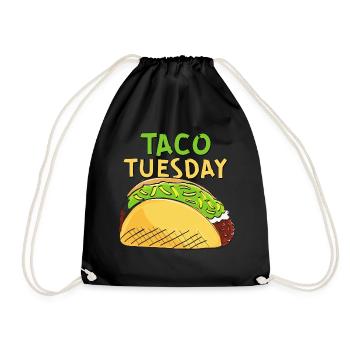 Taco Tuesday Lover - Drawstring Bag - black - Front